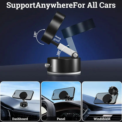 Magnetic Suction Phone Mount | Essential Universal Holder for Desk, Car & More