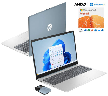 HP 15.6" Laptop AMD Athlon 4GB 128GB SSD with MS365