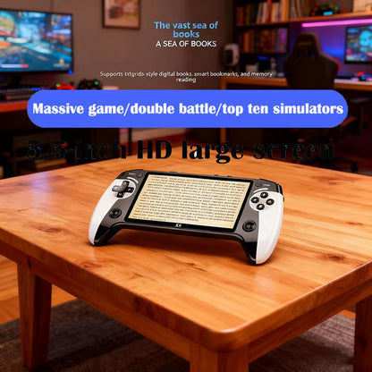 X9 Portable Game Console, 5.5-Inch HD Screen, Multiple Languages, Retro GBA Arcade Video, 8 Simulators with 360° Non-Slip Joysti