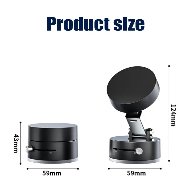 Magnetic Suction Phone Mount | Essential Universal Holder for Desk, Car & More