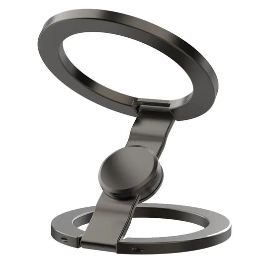 Magnetic Phone Stand & Fidget Spinner Combo, Dual Magnetic Ring Stand, Fidget Toys Adults, Foldable, 360° Rotation, Phone Holder Car, Desk Phone Stand, Magsafe Compatible, Stress Relief Accessory for Home/Office/Travel/Gym