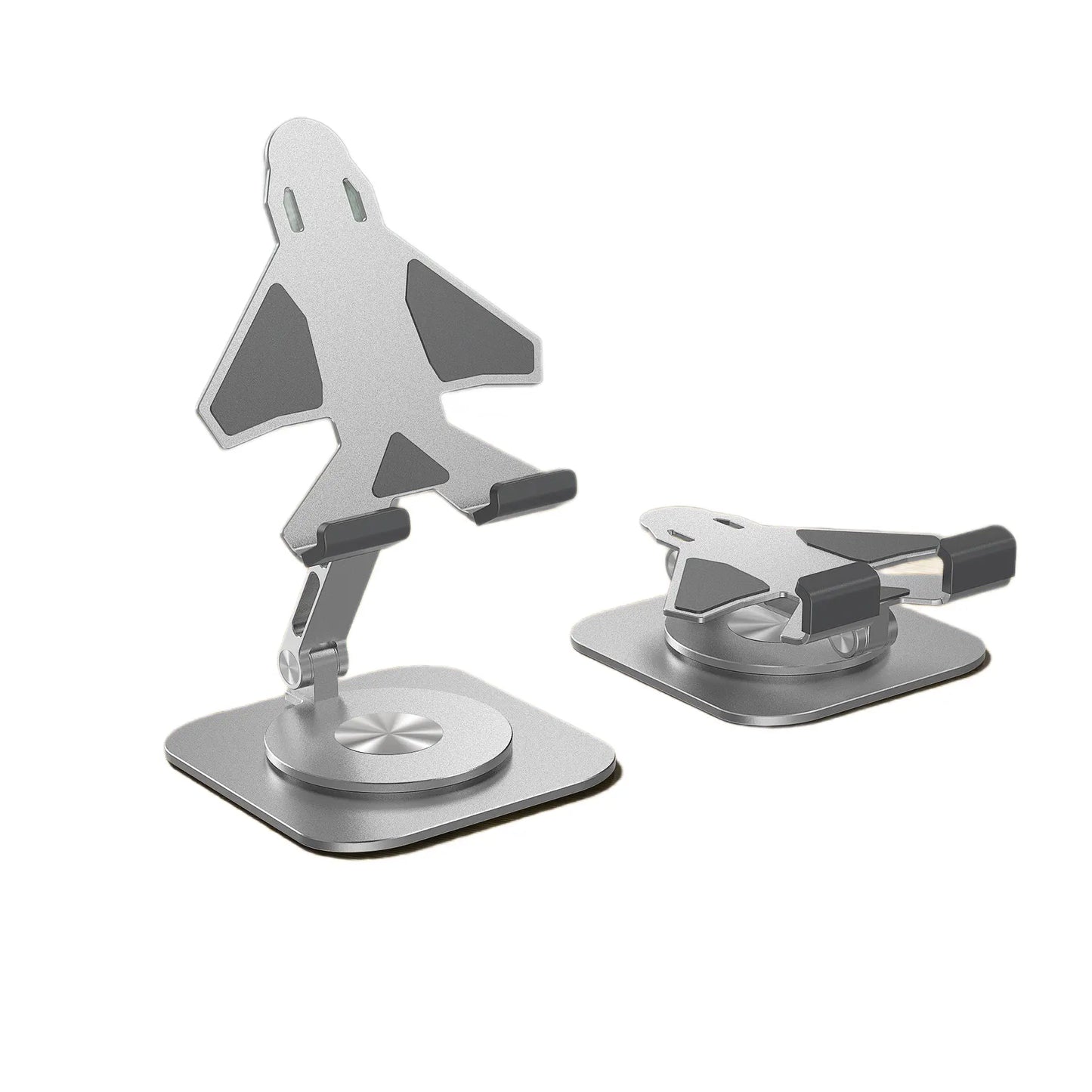 Joytutus Aluminum Alloy Mobile Phone Holders Butterfly 360 Degree Rotating Mobile Phone Stand Foldable Adjustable Tablet Stand