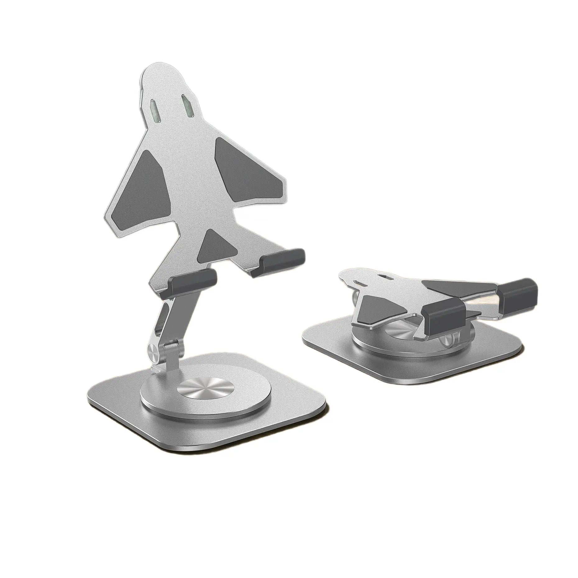 Joytutus Aluminum Alloy Mobile Phone Holders Butterfly 360 Degree Rotating Mobile Phone Stand Foldable Adjustable Tablet Stand