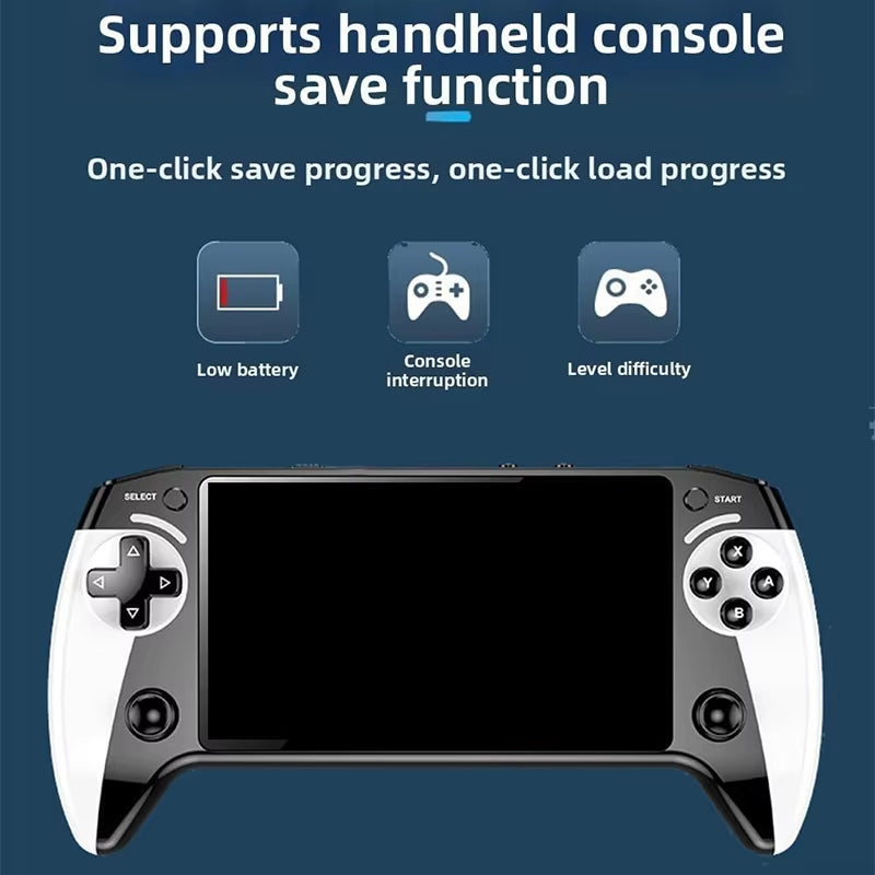 X9 Portable Game Console, 5.5-Inch HD Screen, Multiple Languages, Retro GBA Arcade Video, 8 Simulators with 360° Non-Slip Joysti