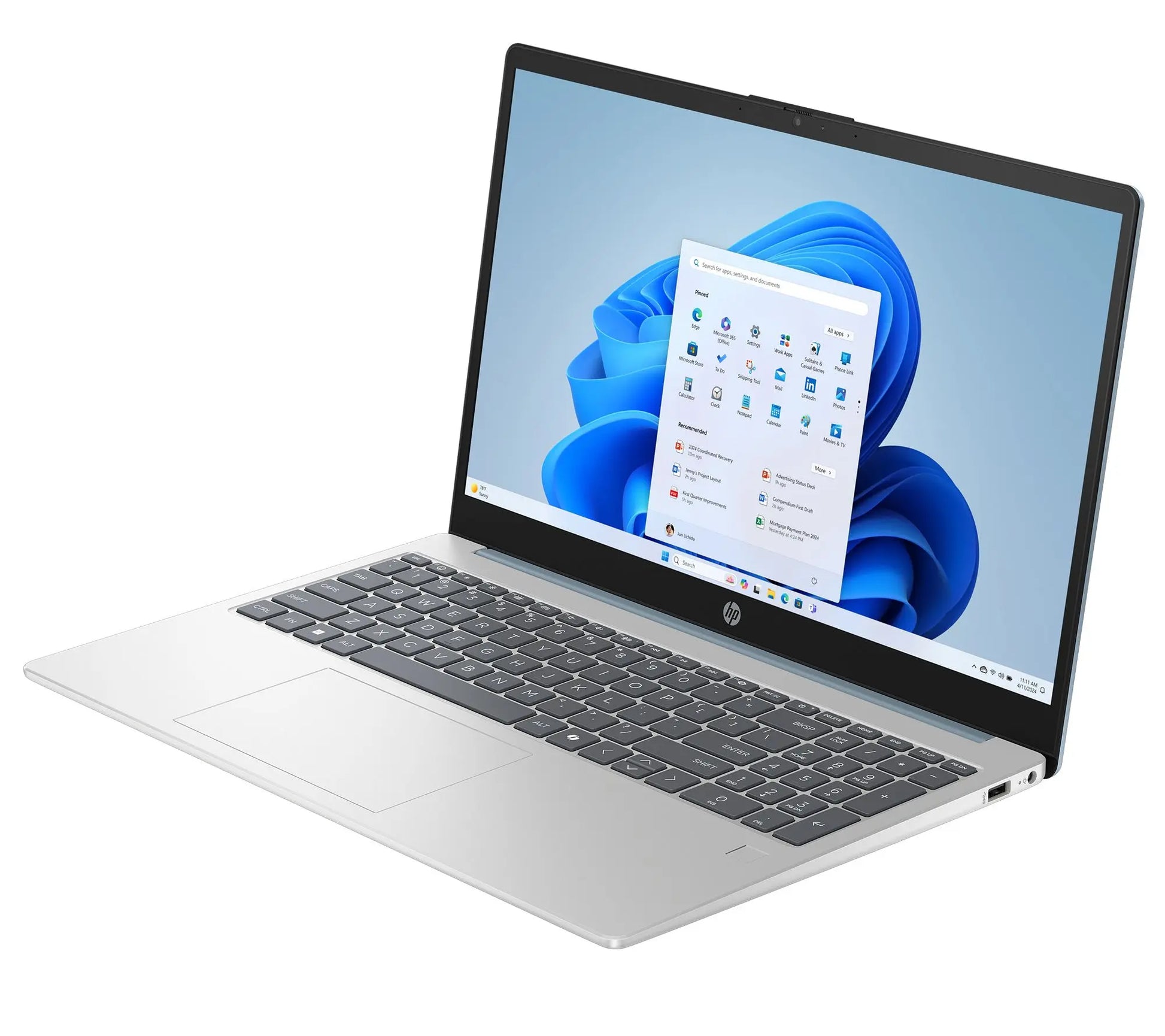 HP 15.6" Laptop AMD Athlon 4GB 128GB SSD with MS365